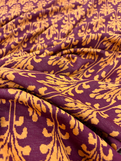 PIPO 038  jersey jacquard burgundy/orange