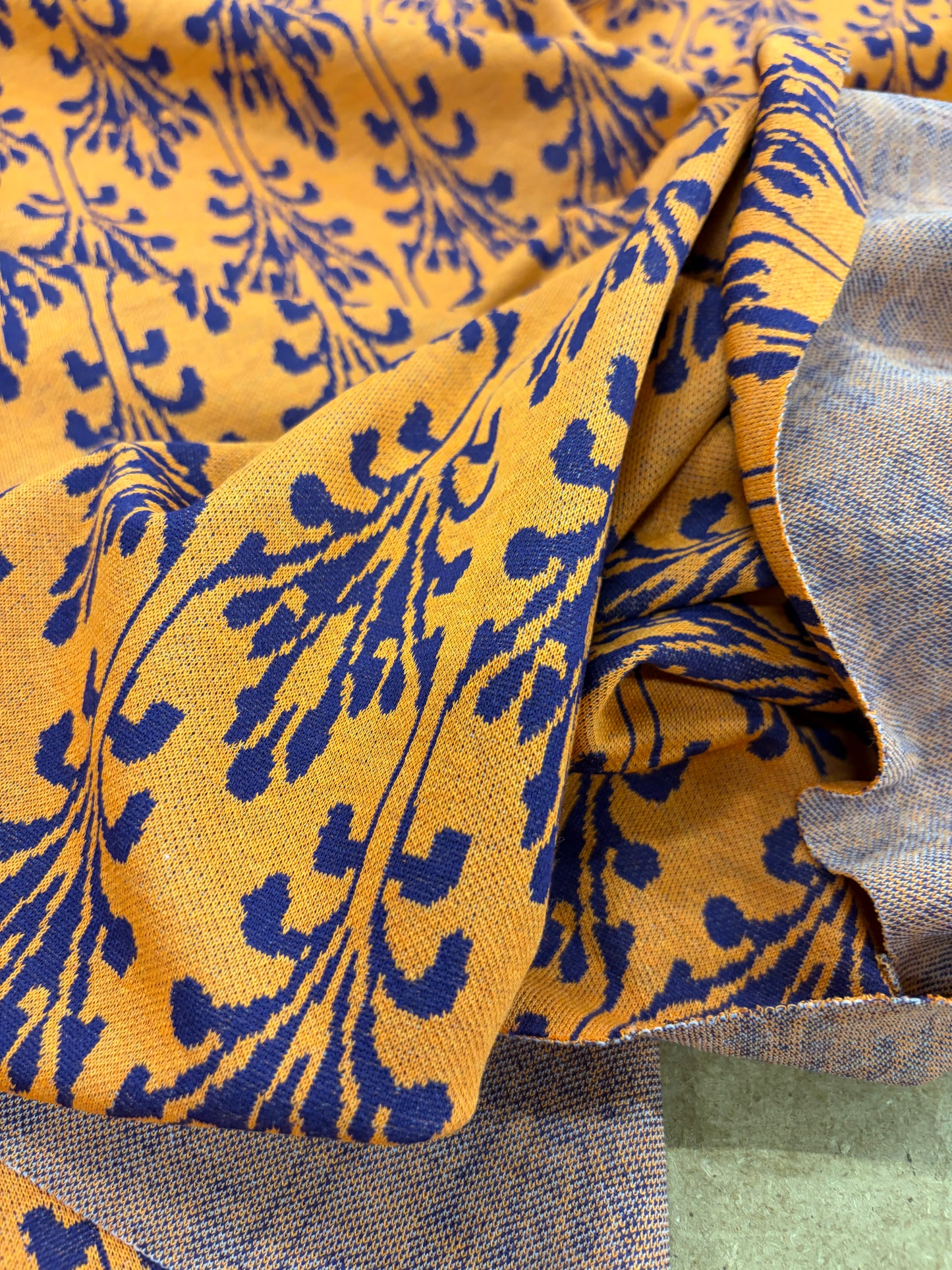 PIPO 039  jersey jacquard orange/navy
