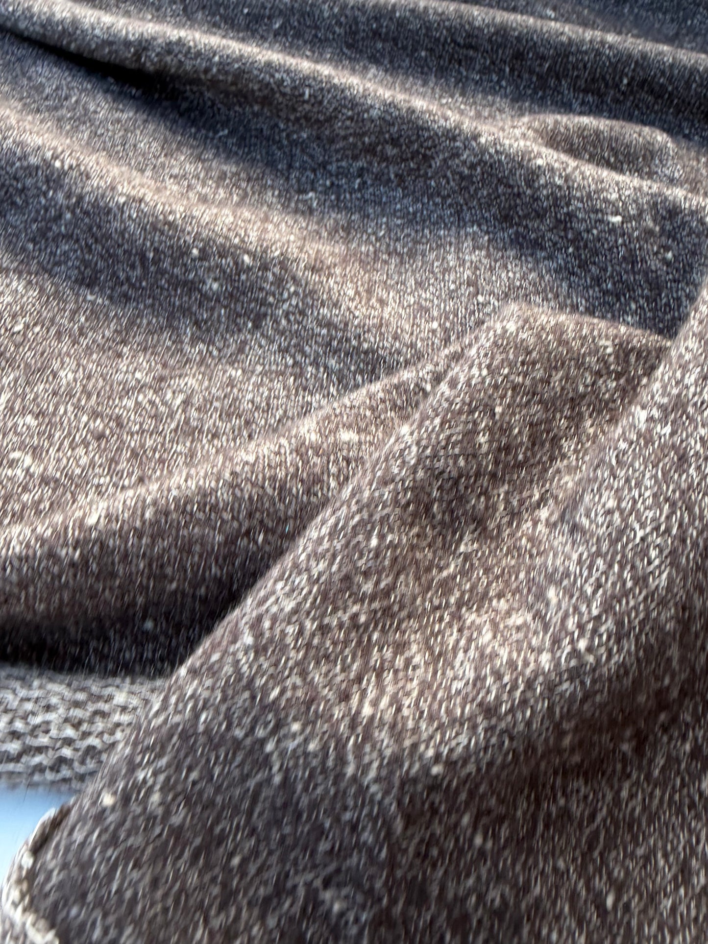 WOOL EDIT 008 brown mélange French terry wool