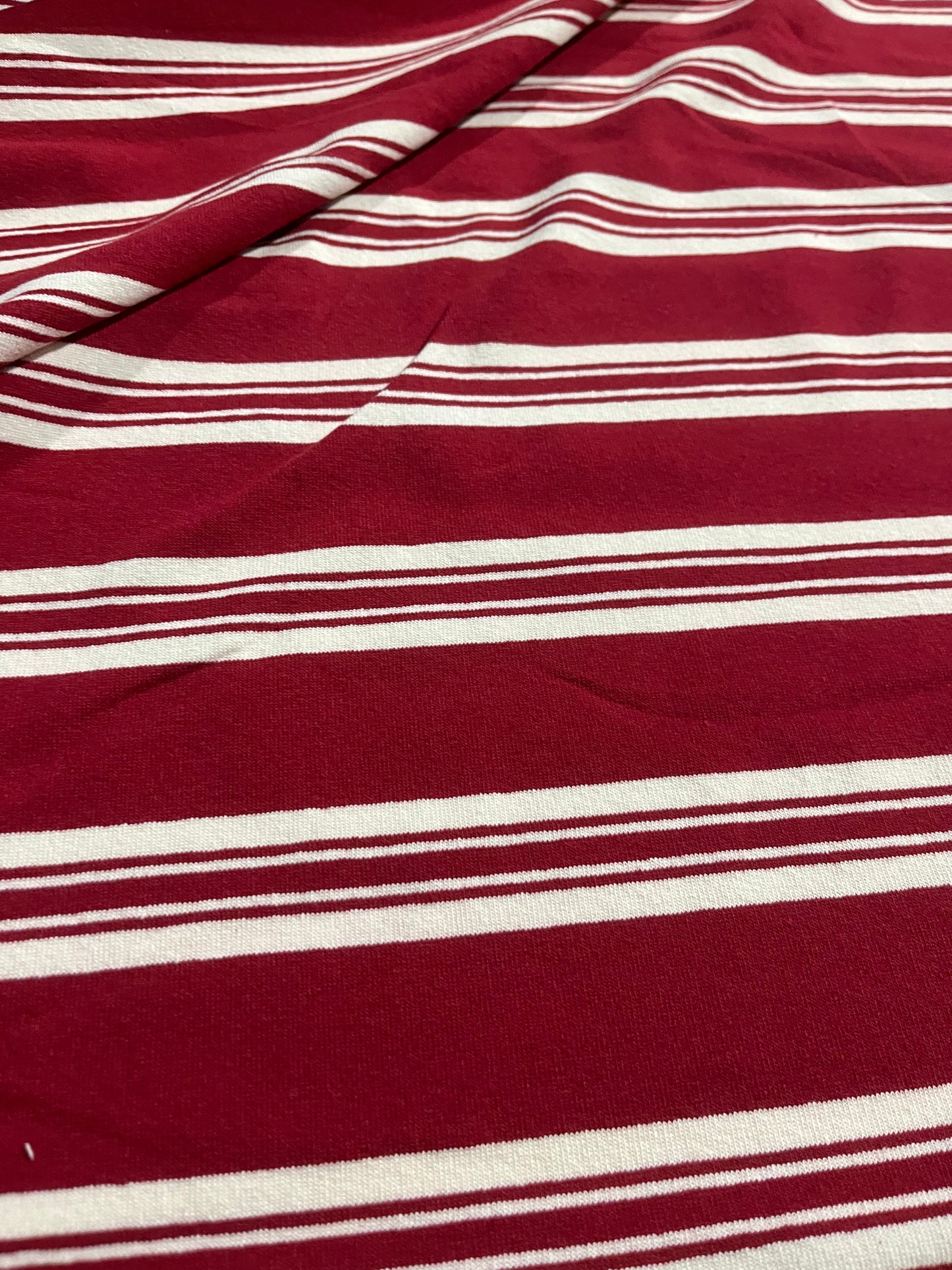 CLAUDY 001 cotton jersey stripes red/white