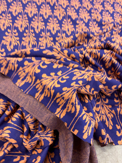 PIPO 040  jersey jacquard navy/orange