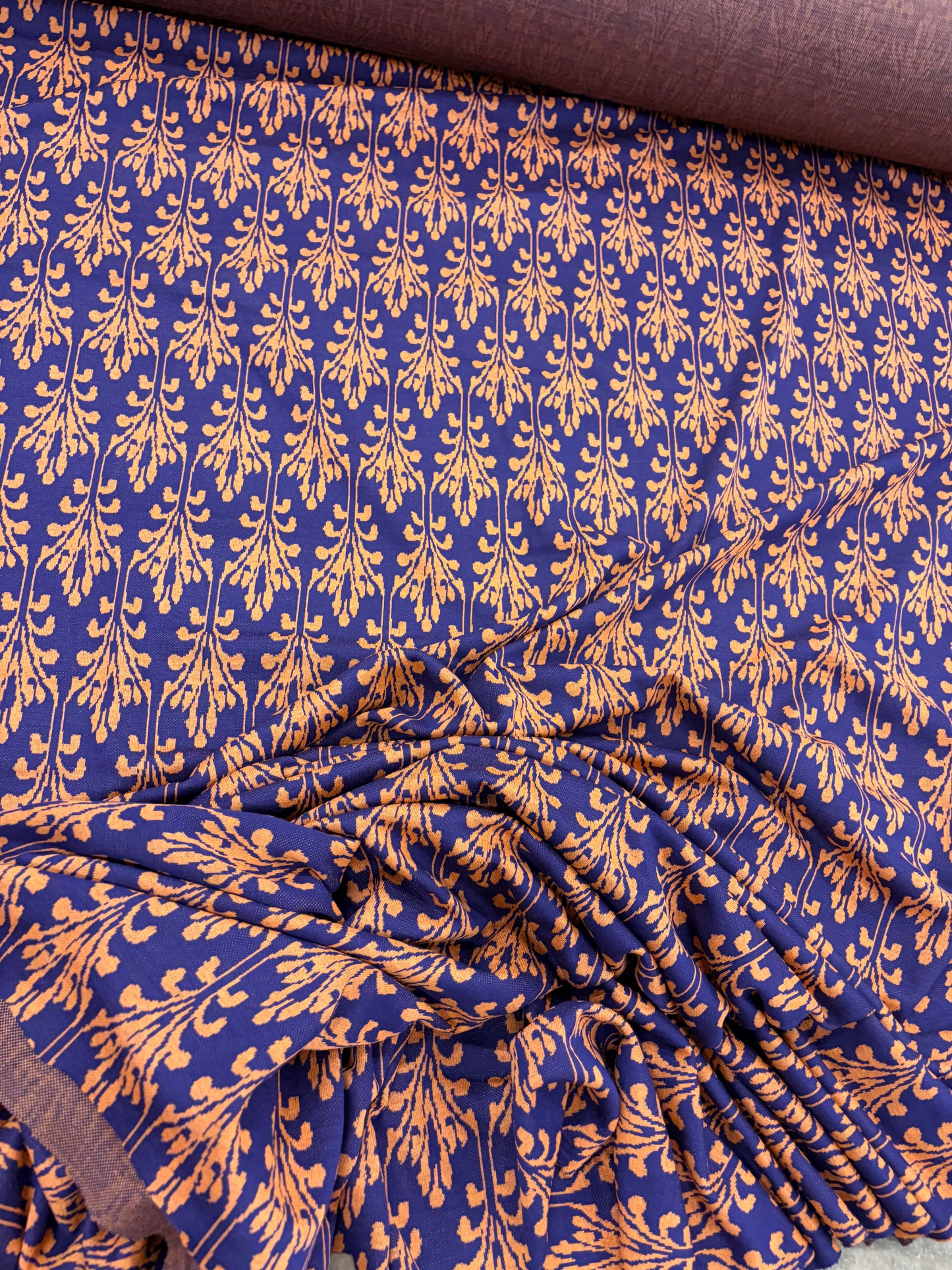 PIPO 040  jersey jacquard navy/orange