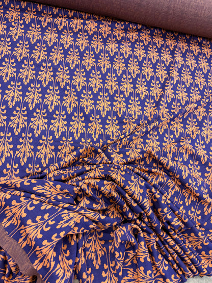 PIPO 040  jersey jacquard navy/orange