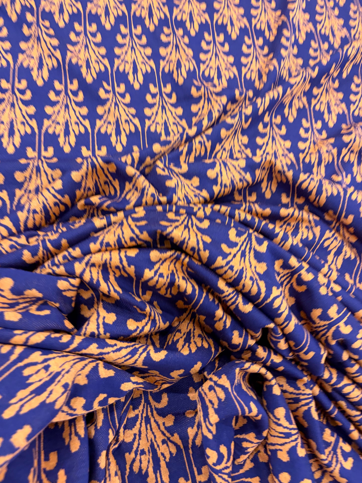 PIPO 040  jersey jacquard navy/orange