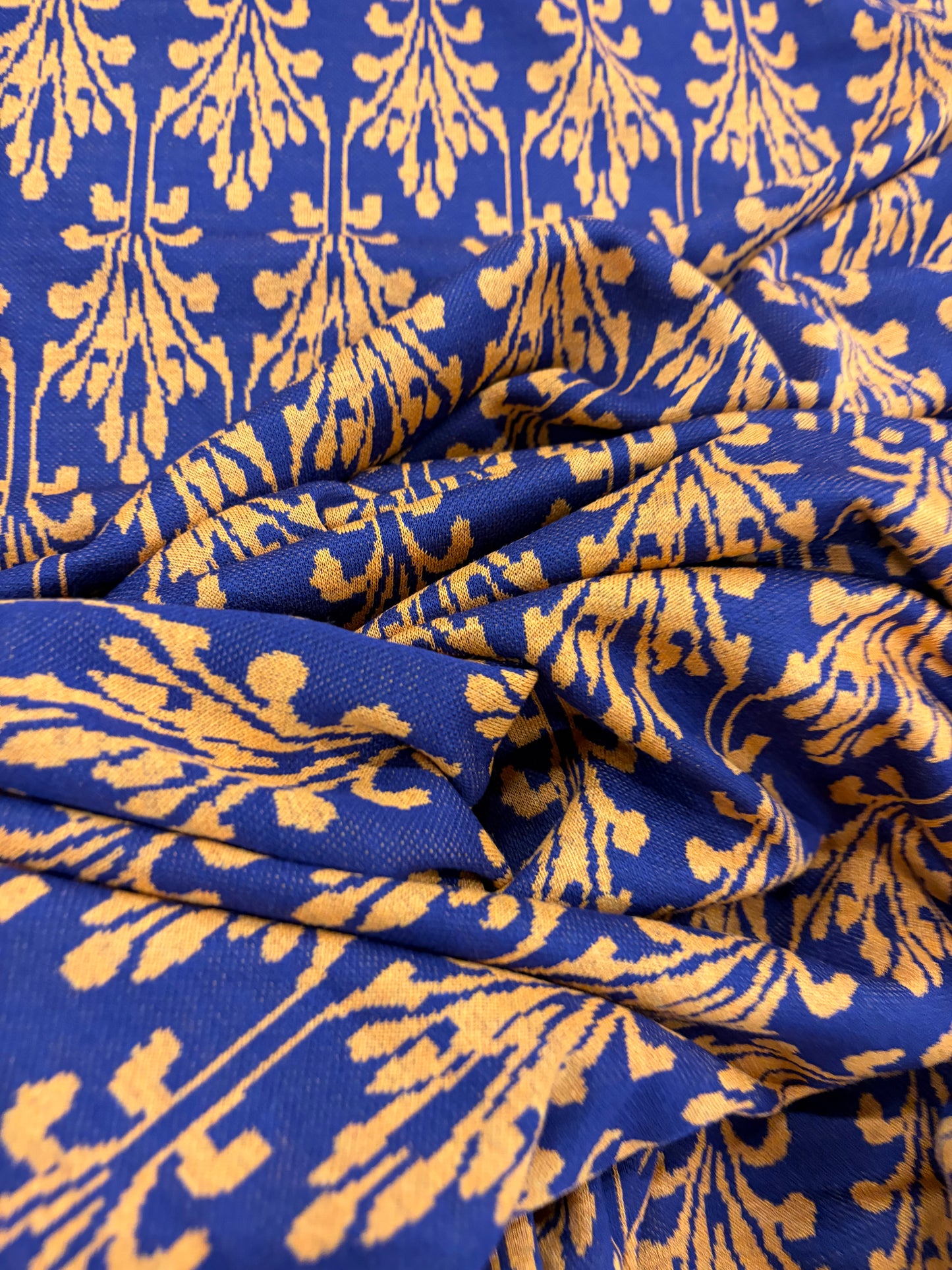 PIPO 040  jersey jacquard navy/orange
