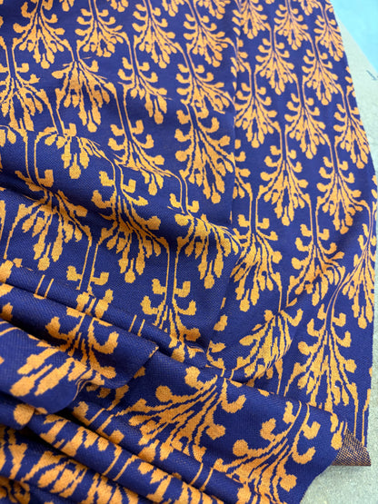 PIPO 040  jersey jacquard navy/orange