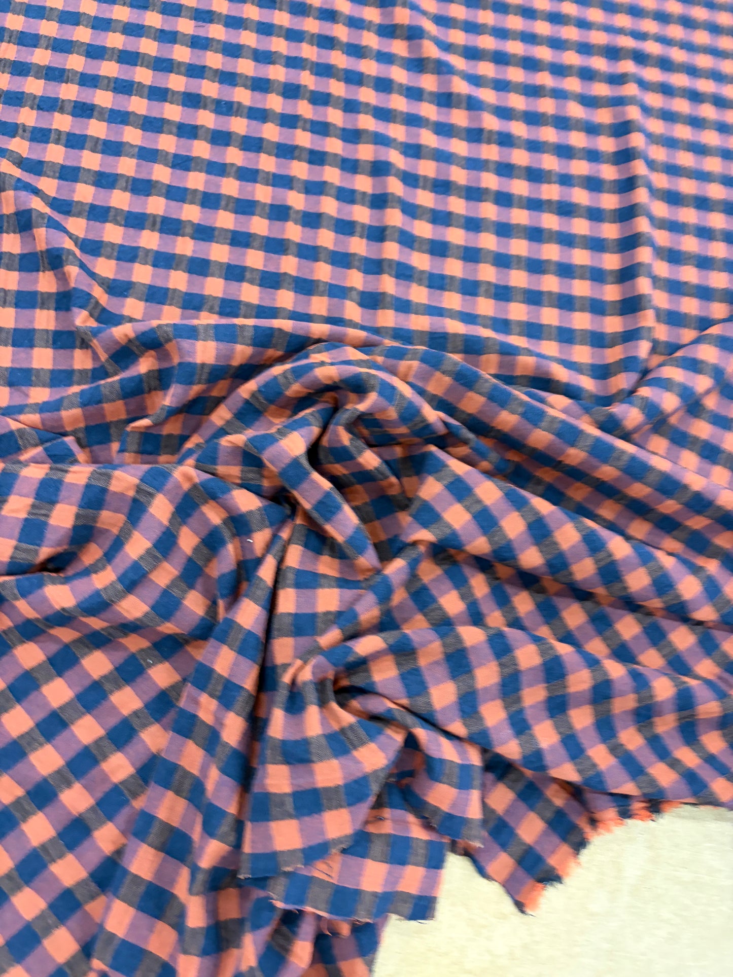 PIPO 041 cotton seersucker check