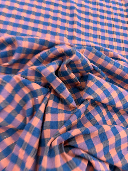 PIPO 041 cotton seersucker check