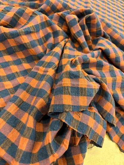 PIPO 041 cotton seersucker check