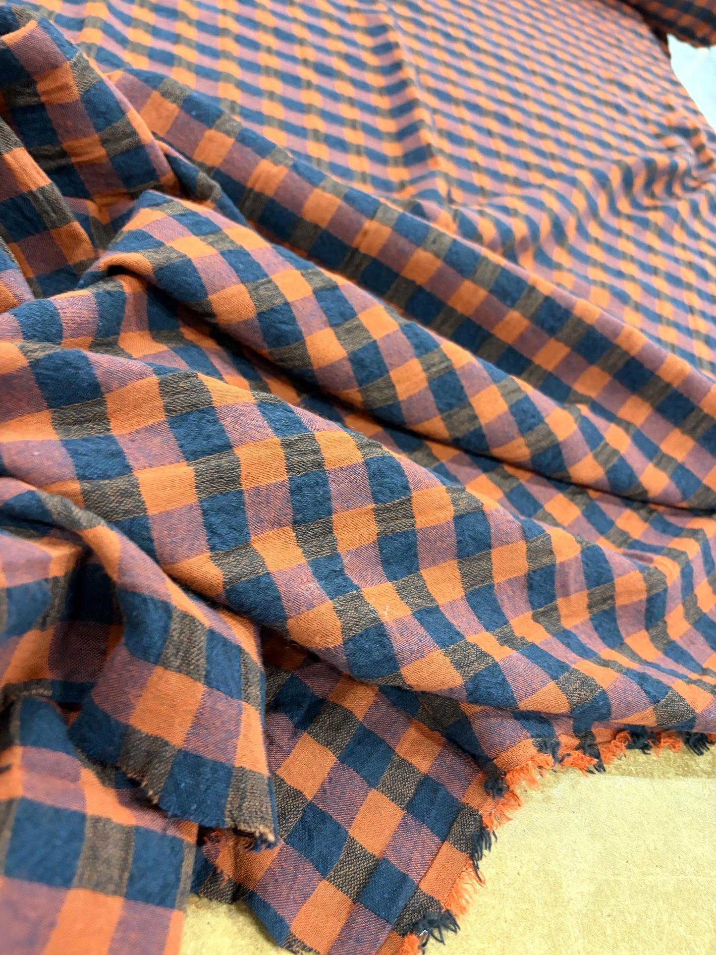 PIPO 041 cotton seersucker check