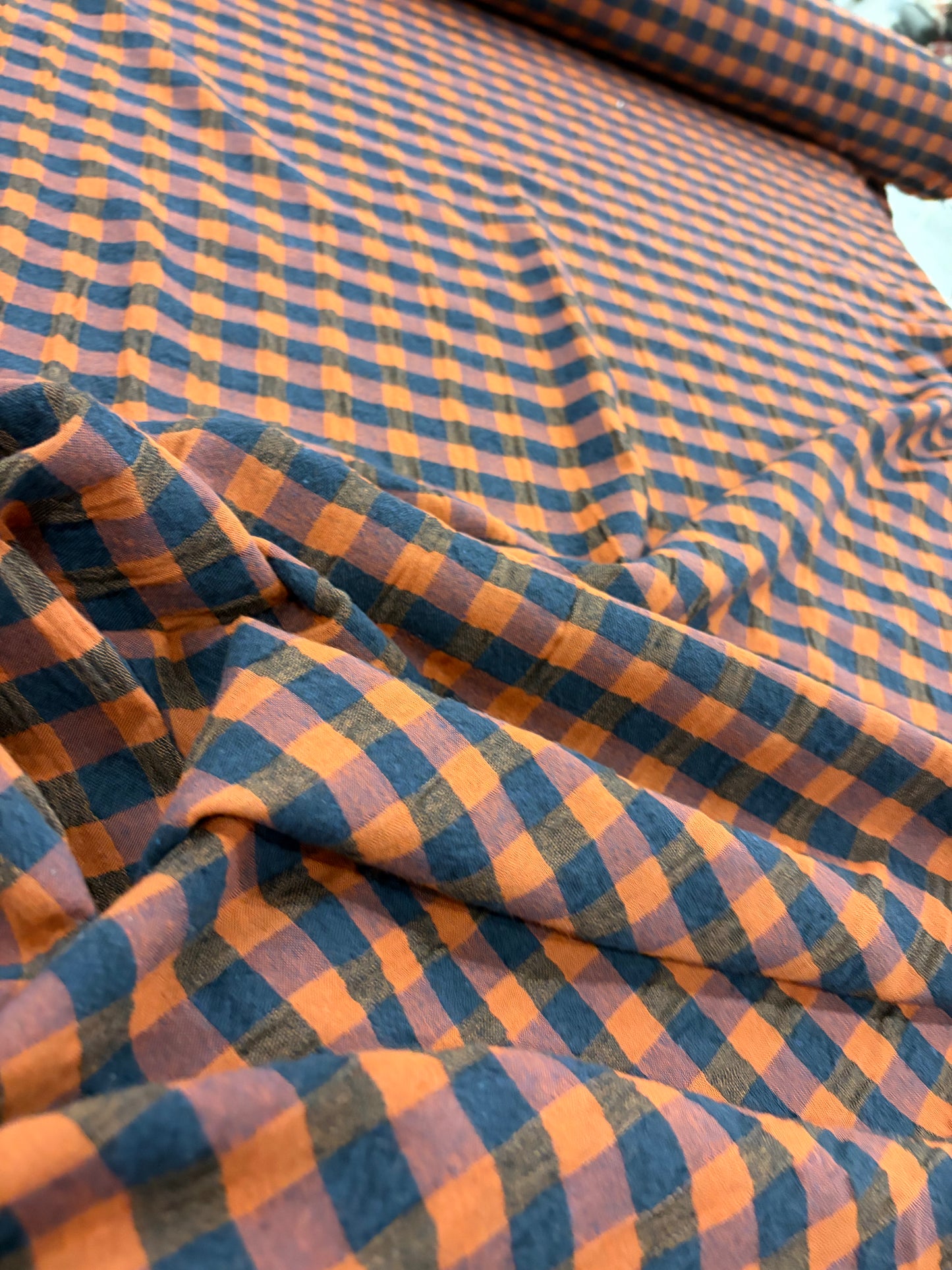 PIPO 041 cotton seersucker check