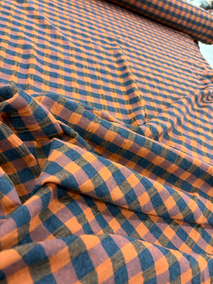 PIPO 041 cotton seersucker check