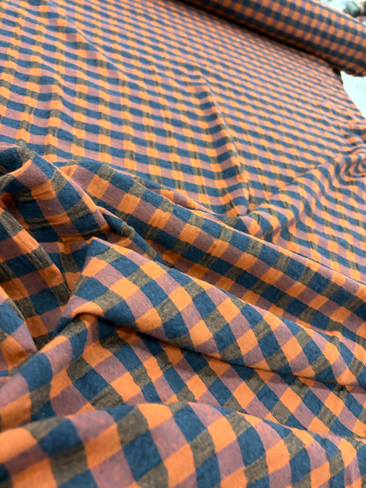 PIPO 041 cotton seersucker check