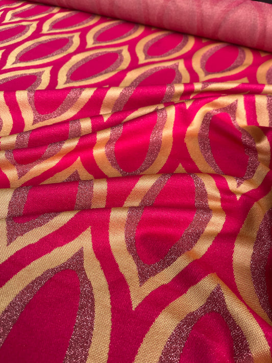 PORTIA 053 jersey jacquard with lurex