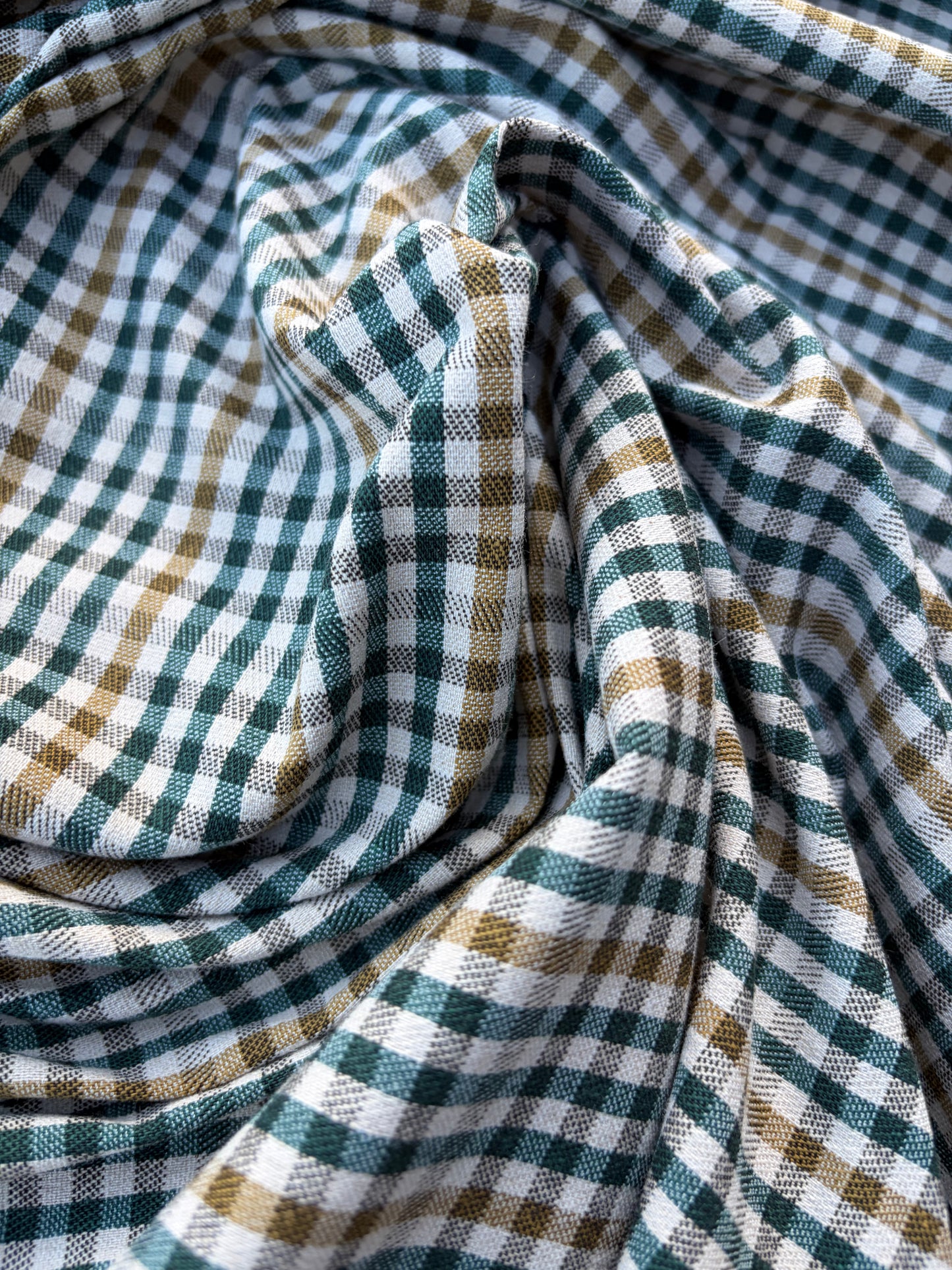 WOOL EDIT 010 checkered stretch fabric with wool