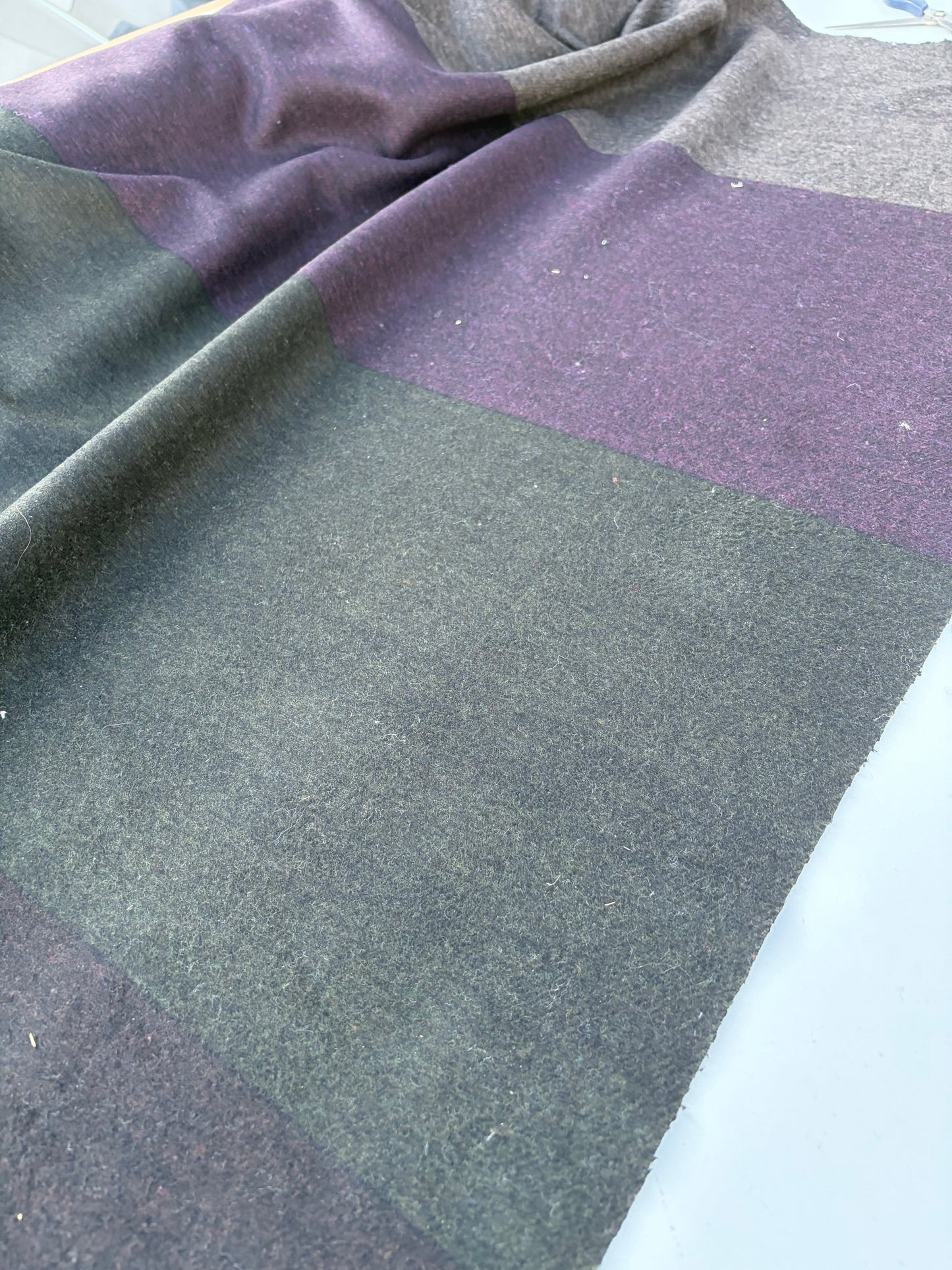 WOOL EDIT 012 striped heavy wool flannel