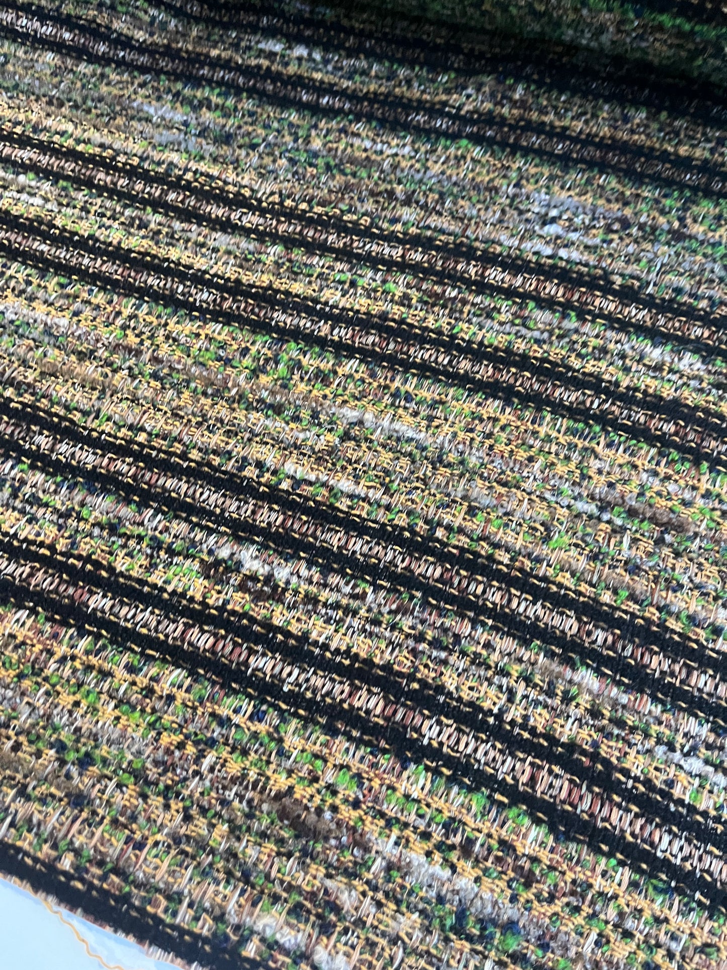 ZACHARIE 001  heavy wool bouclette stripes