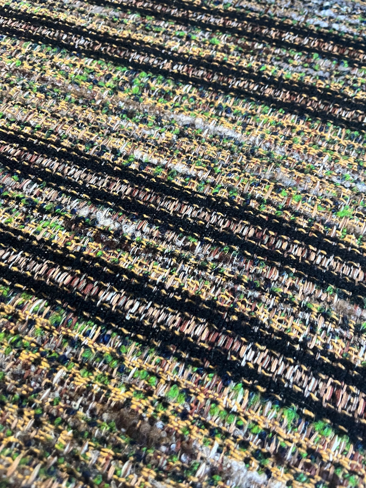 ZACHARIE 001  heavy wool bouclette stripes