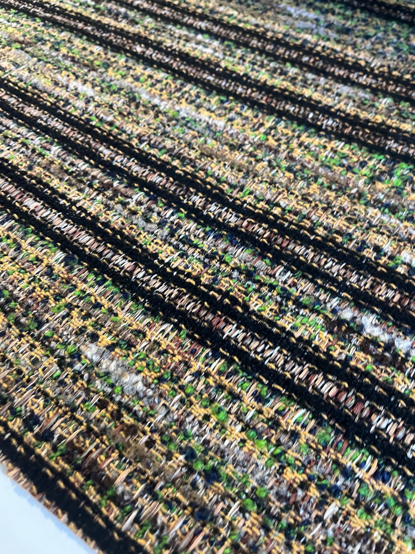 ZACHARIE 001  heavy wool bouclette stripes