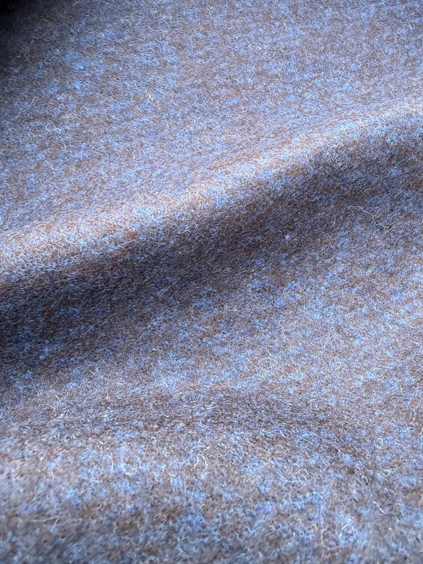 WOOL EDIT 013 blue/brown mélange boiled wool