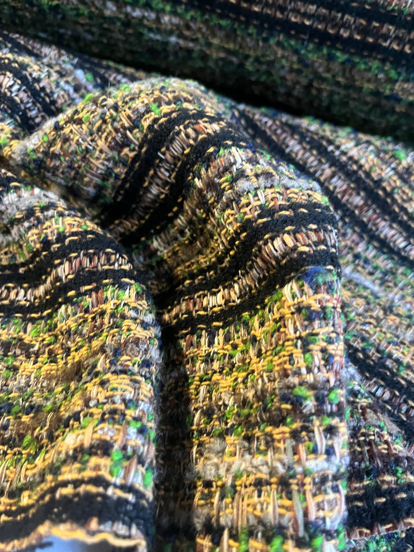 ZACHARIE 001  heavy wool bouclette stripes