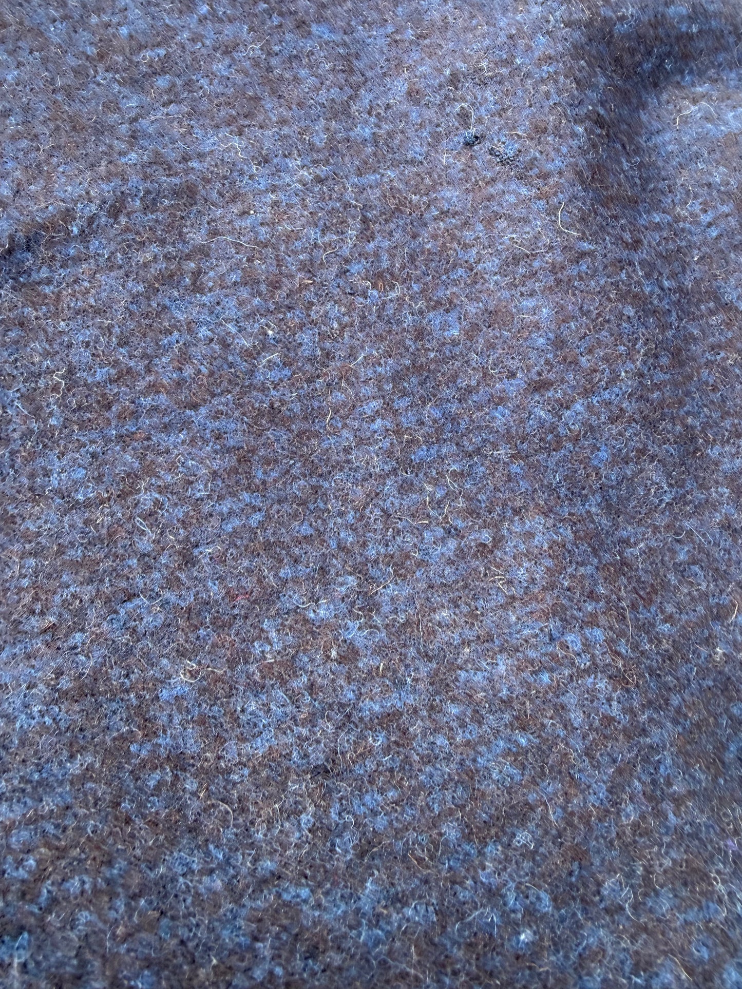 WOOL EDIT 013 blue/brown mélange boiled wool