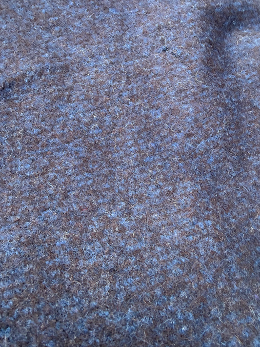 WOOL EDIT 013 blue/brown mélange boiled wool