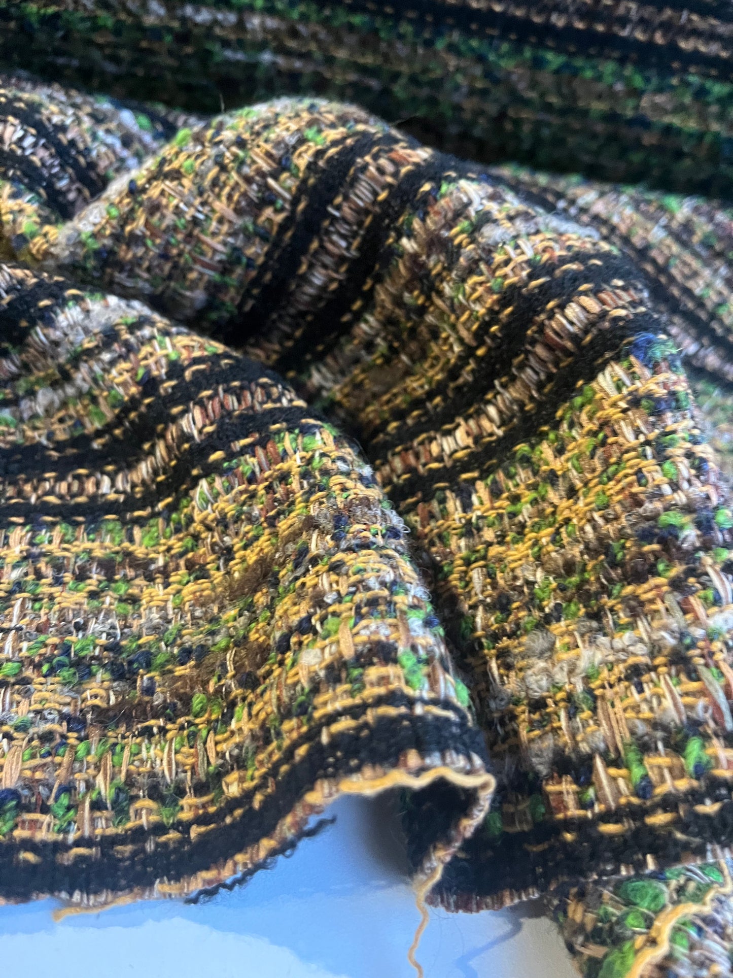 ZACHARIE 001  heavy wool bouclette stripes