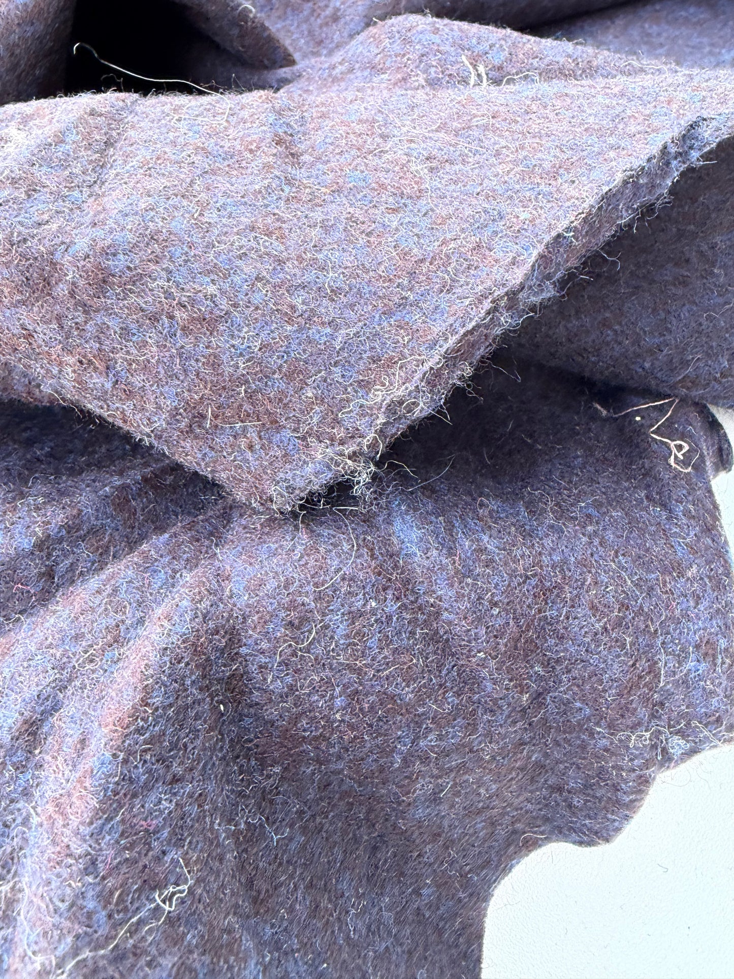 WOOL EDIT 013 blue/brown mélange boiled wool
