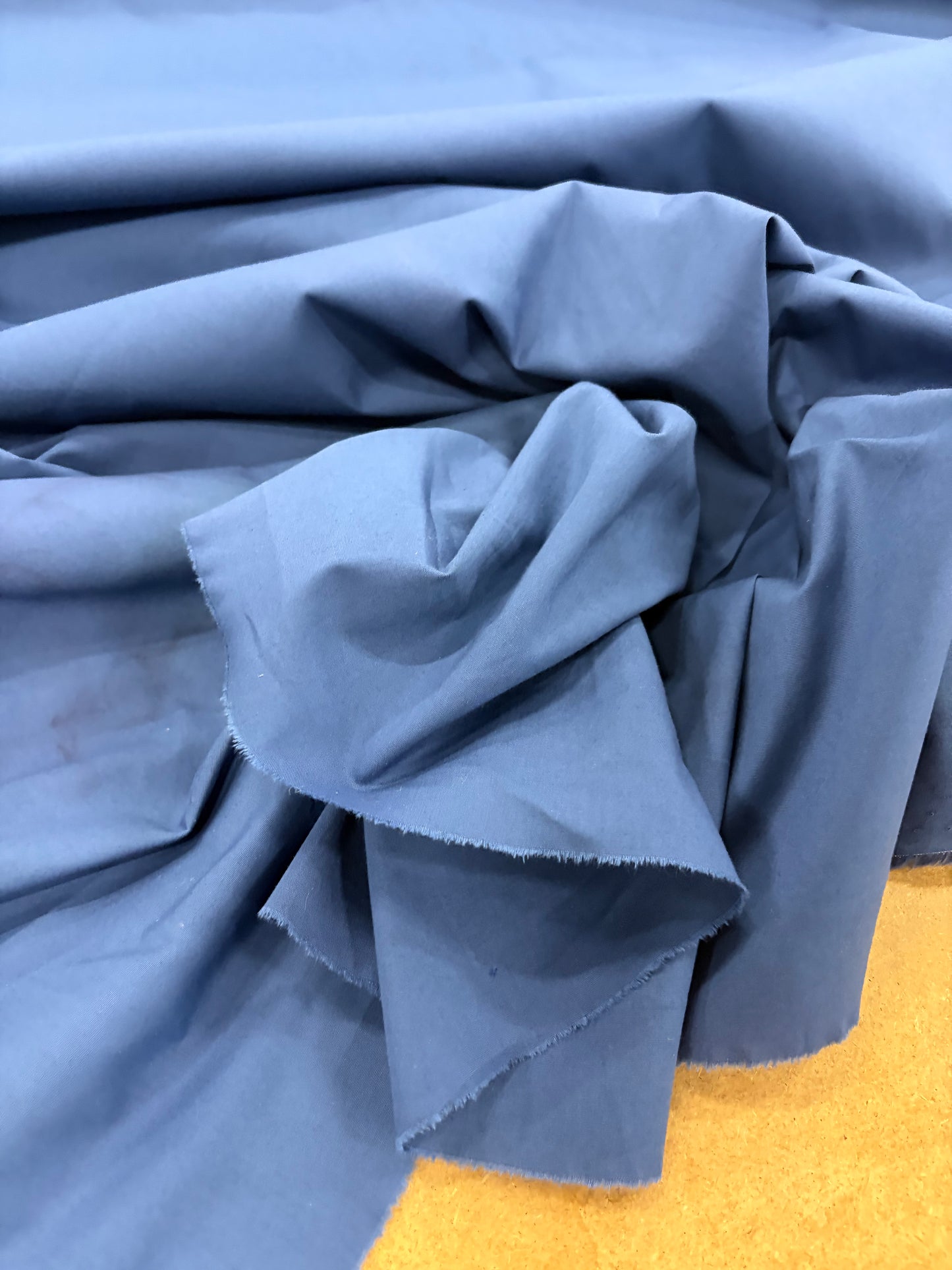 EMILE 002 indigo blue Poplin stretch prestige