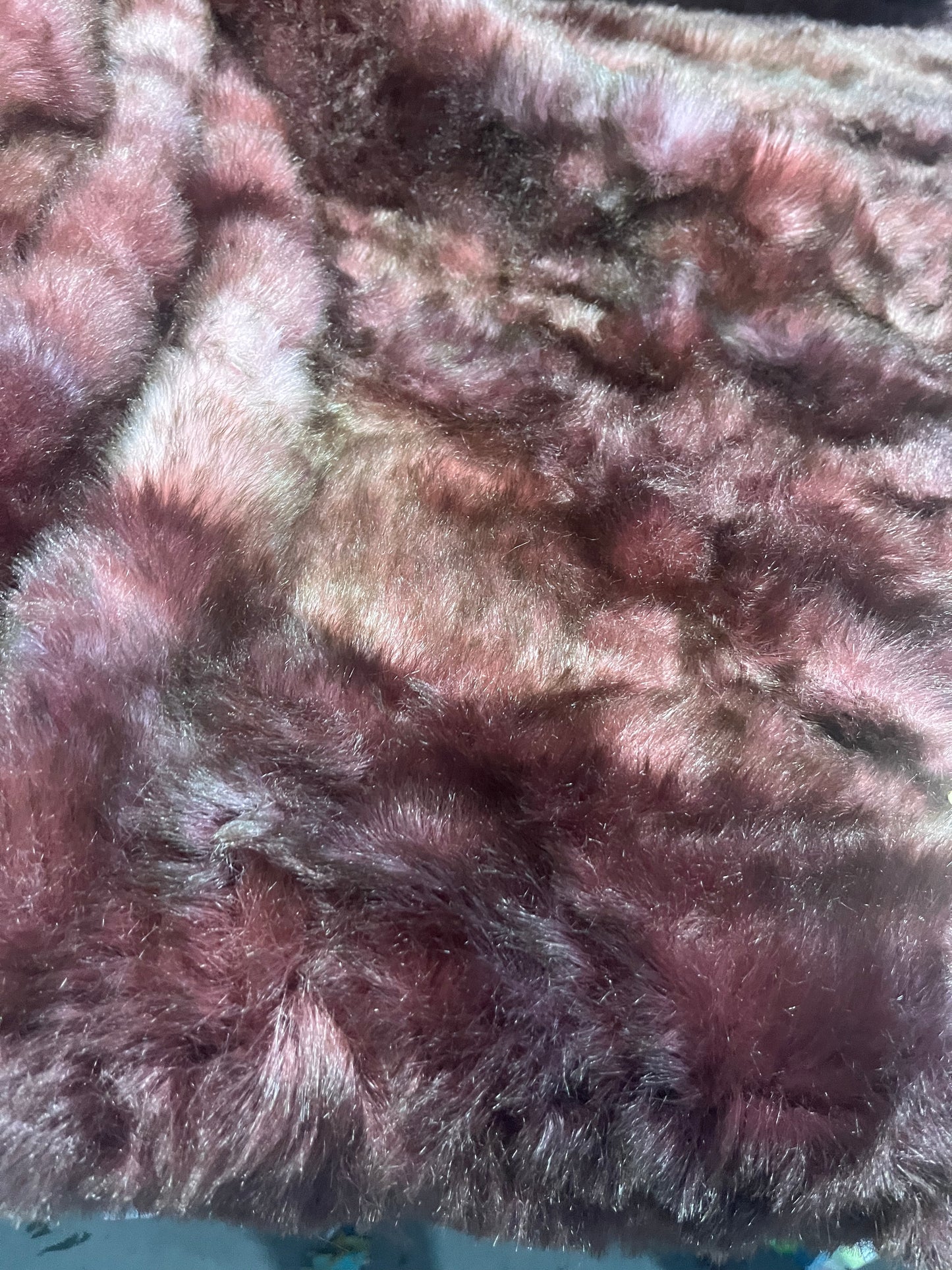 JUST 028 fake fur brique