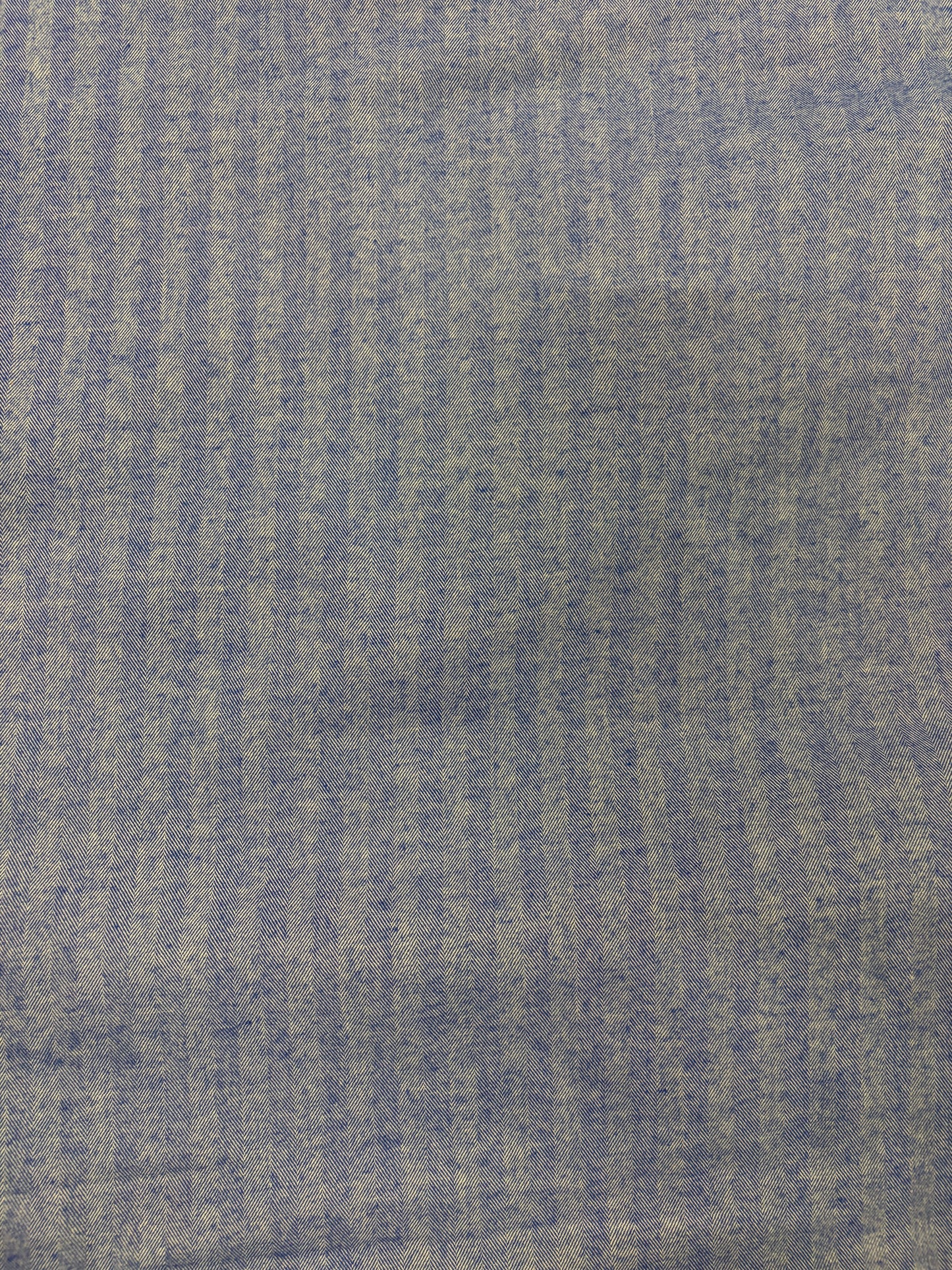 EMILE 003 cotton colourwoven herringbone electric blue
