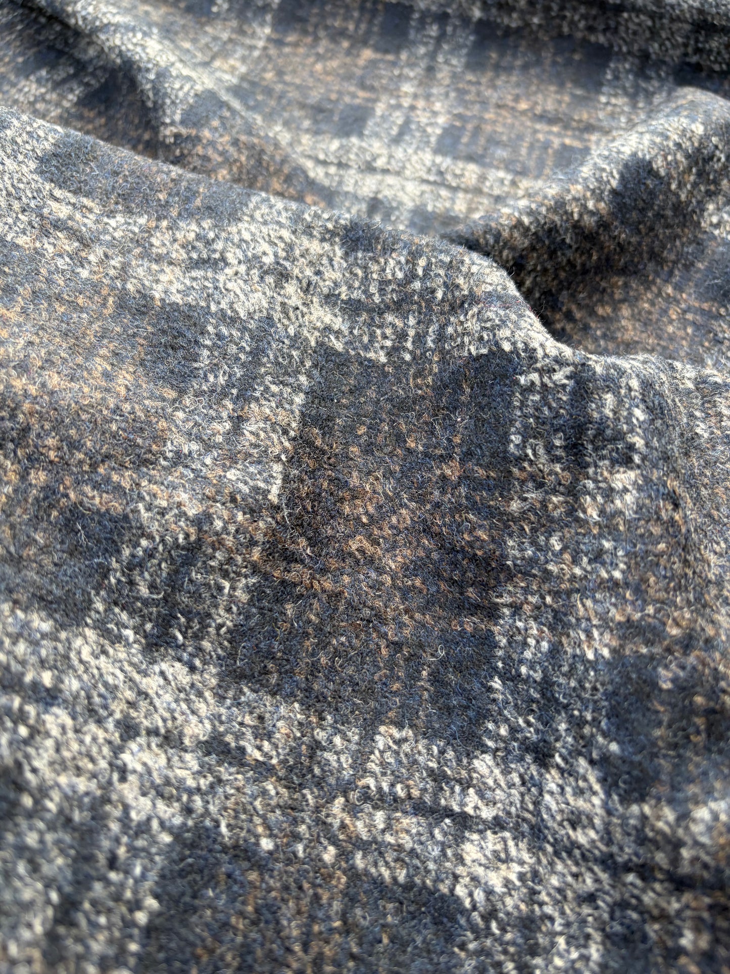 WOOL EDIT 015 double face checkered boiled wool