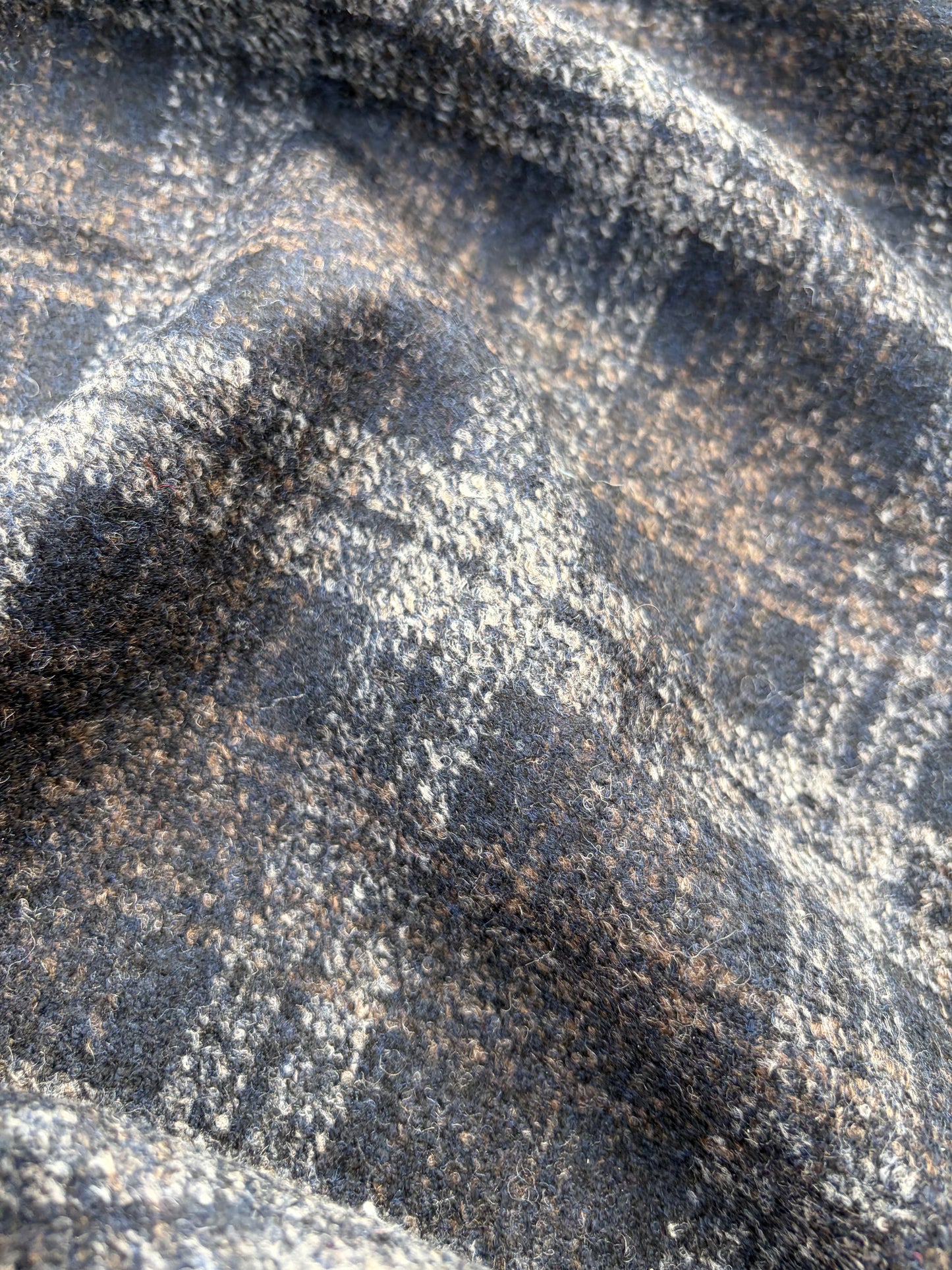 WOOL EDIT 015 double face checkered boiled wool