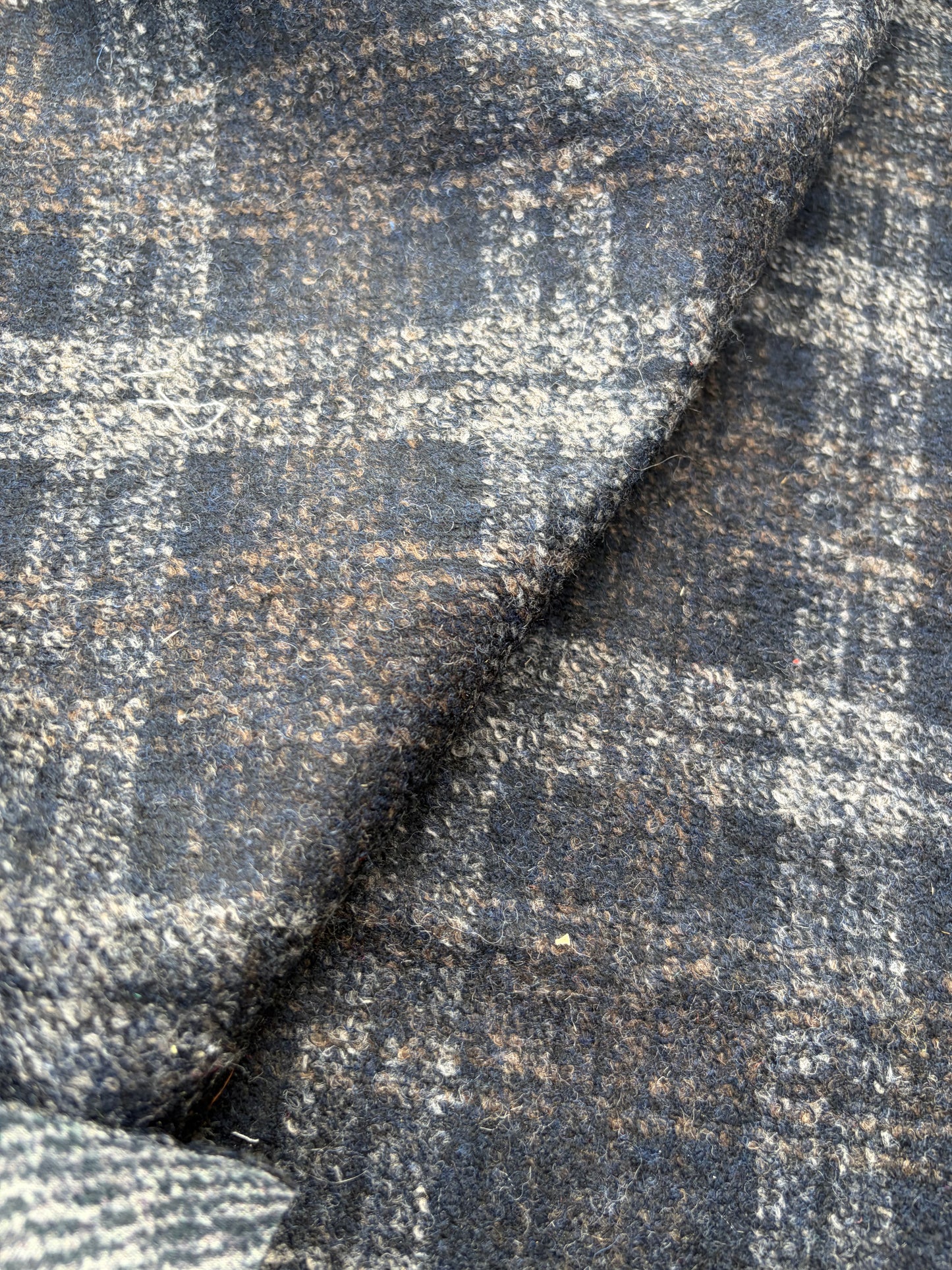 WOOL EDIT 015 double face checkered boiled wool