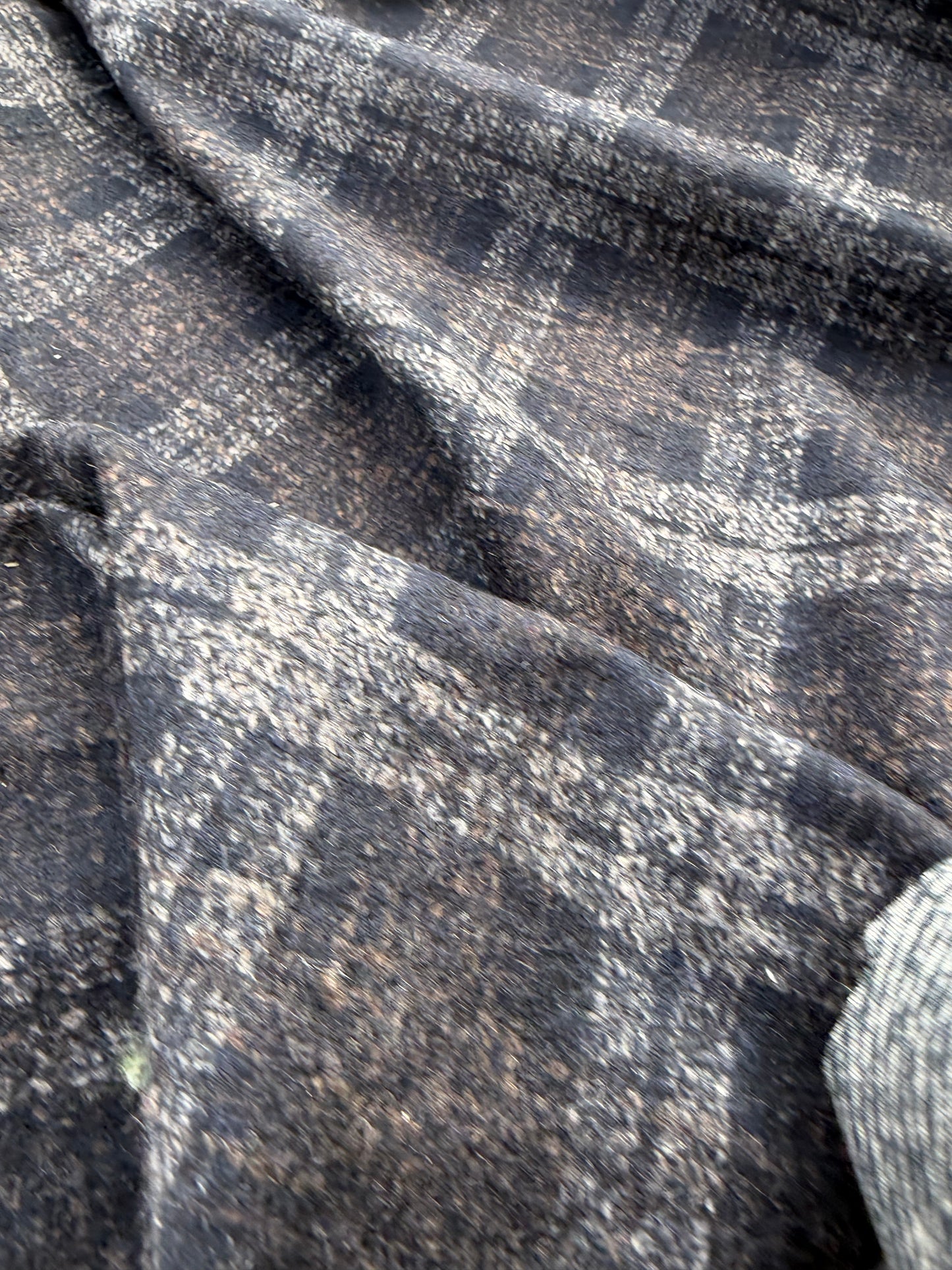 WOOL EDIT 015 double face checkered boiled wool
