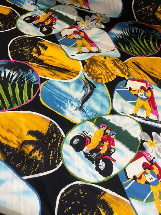 CLAUDY 010 cotton voile comic print