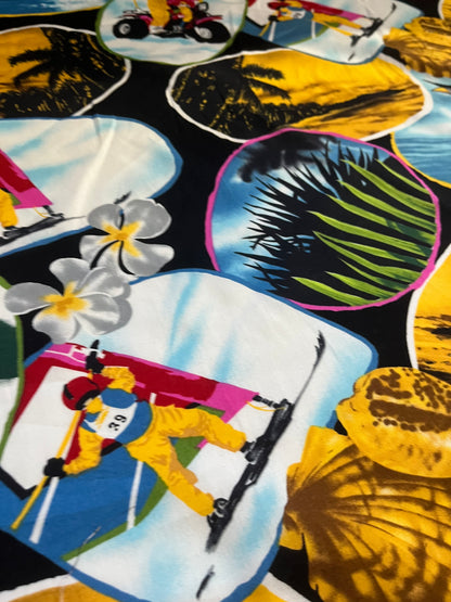 CLAUDY 010 cotton voile comic print