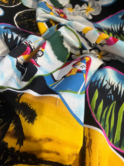 CLAUDY 010 cotton voile comic print