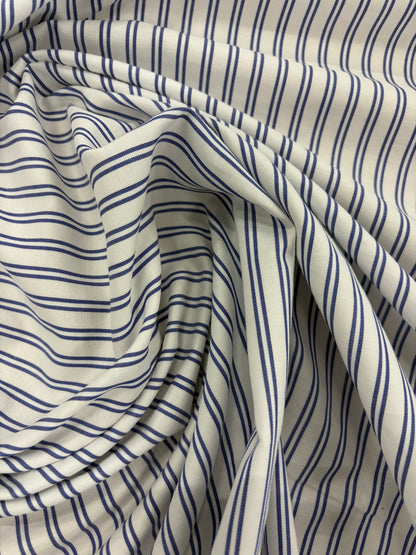 EMILE 005 cotton colourwoven striped shirting fabric