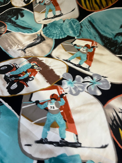 CLAUDY 011 cotton voile comic print
