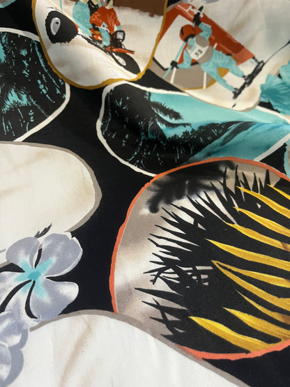 CLAUDY 011 cotton voile comic print