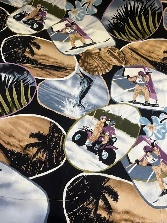 CLAUDY 012 cotton voile comic print