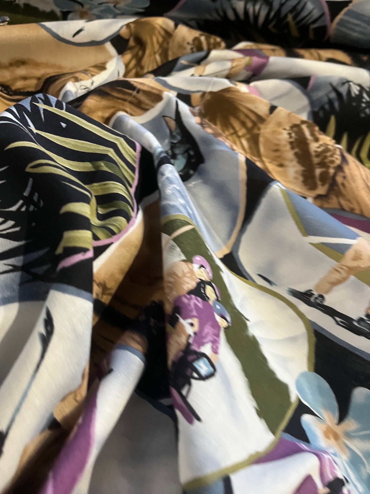 CLAUDY 012 cotton voile comic print