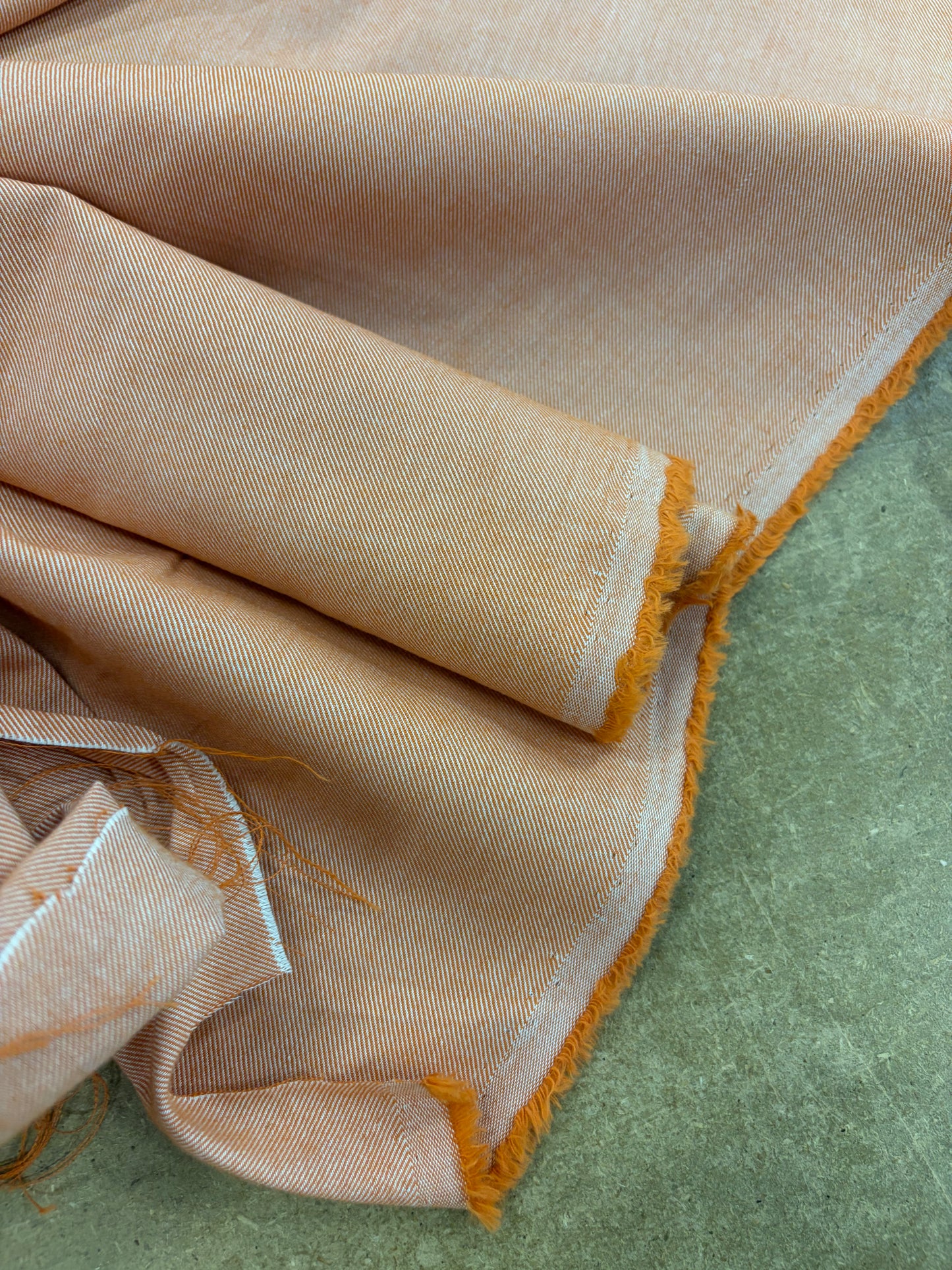 EMILE 008 orange cotton colourwoven shirting twill
