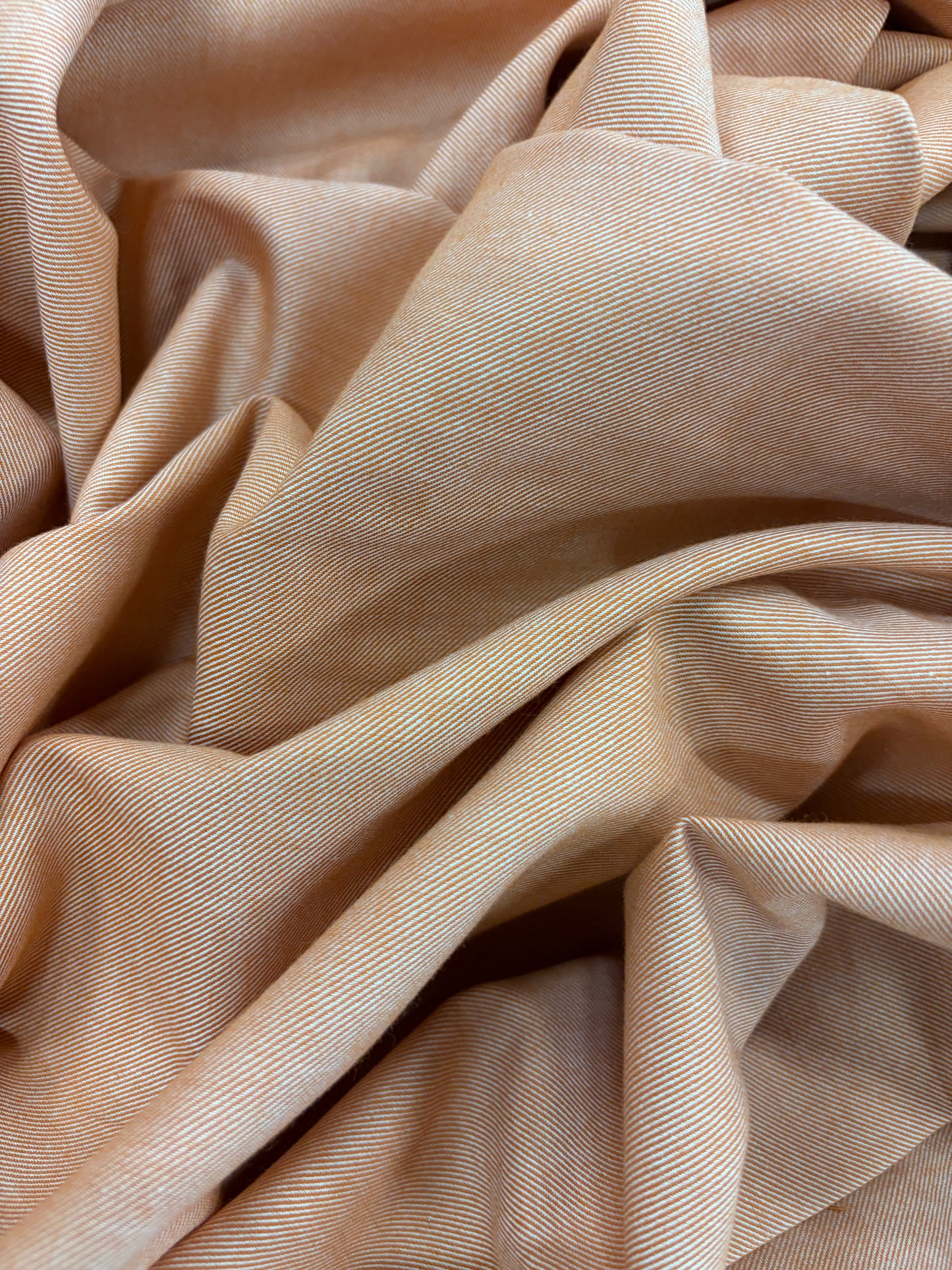 EMILE 008 orange cotton colourwoven shirting twill