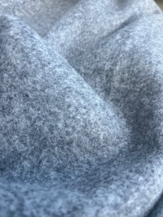 WINDSOR 002 heavy boiled wool grey mélange