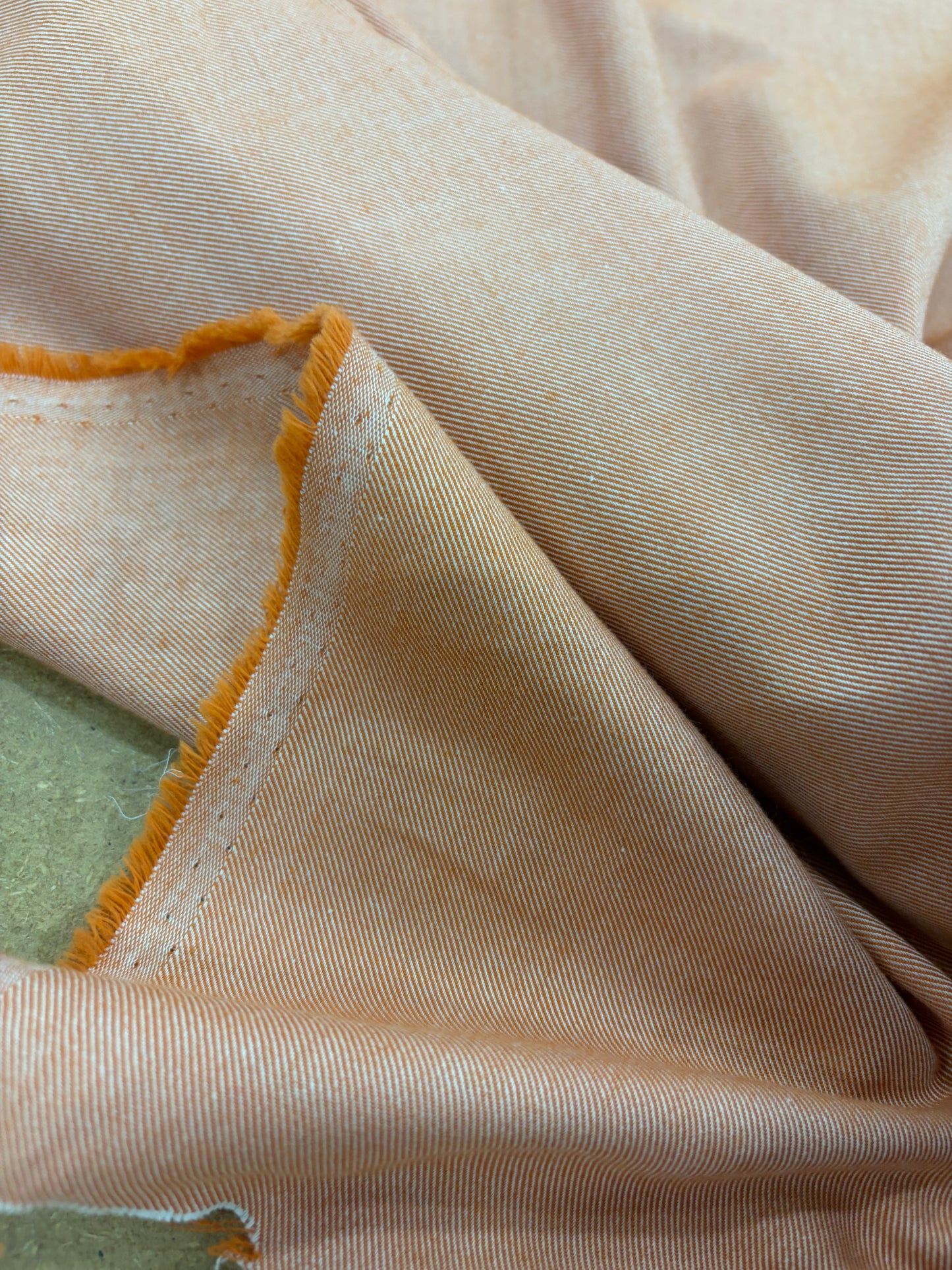 EMILE 008 orange cotton colourwoven shirting twill