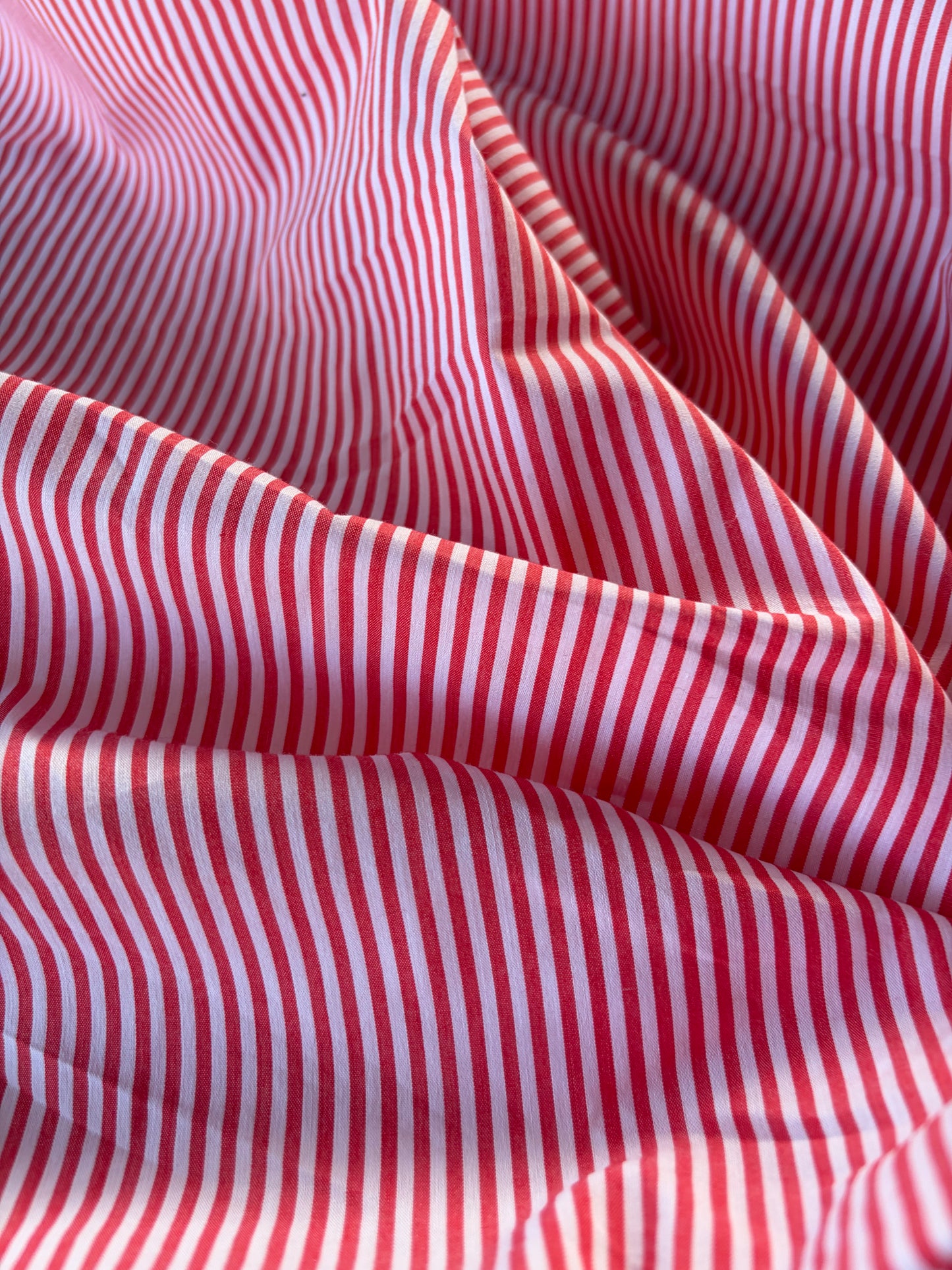 LC AL 021 colourwoven cotton stretch  stripes red/white