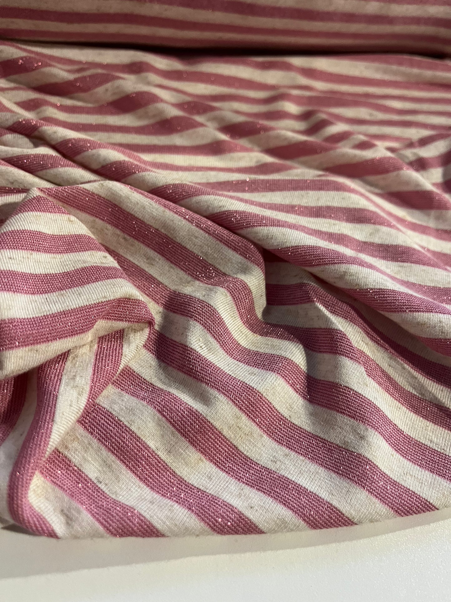 CLAUDY 016 viscose jersey stripes with lurex